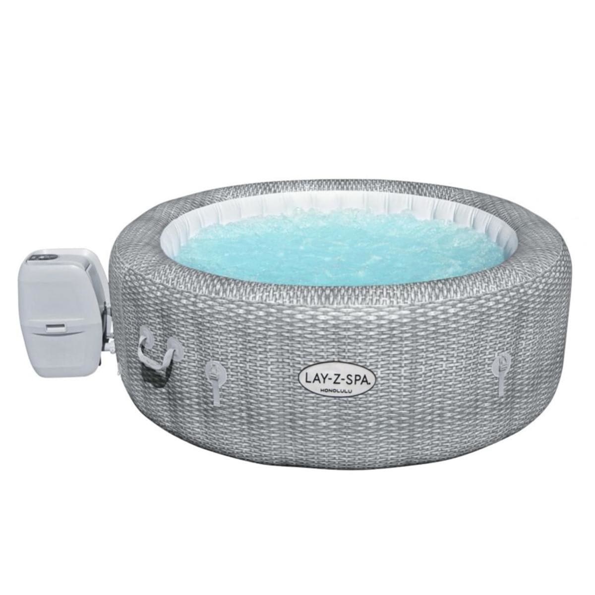 Bricocenter HONOLULU SPA POOL D1.96m X 71cm, ligt gray, 4-6 people