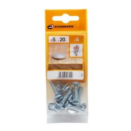 5 X 20 MM ROUND HEAD BOLT. ER NUT.