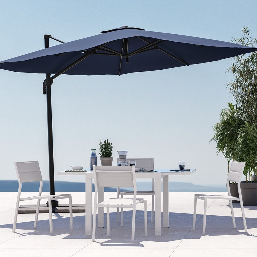 Bricocenter NATERIAL ORION BETA II ALUMINIUM TEXTILENE WHITE CHAIR