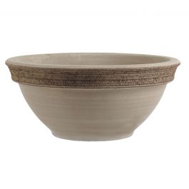 SCRATCHED VOLCANO TERRACOTTA BOWL DIAMETER 23XH11 CM CYCLAMEN