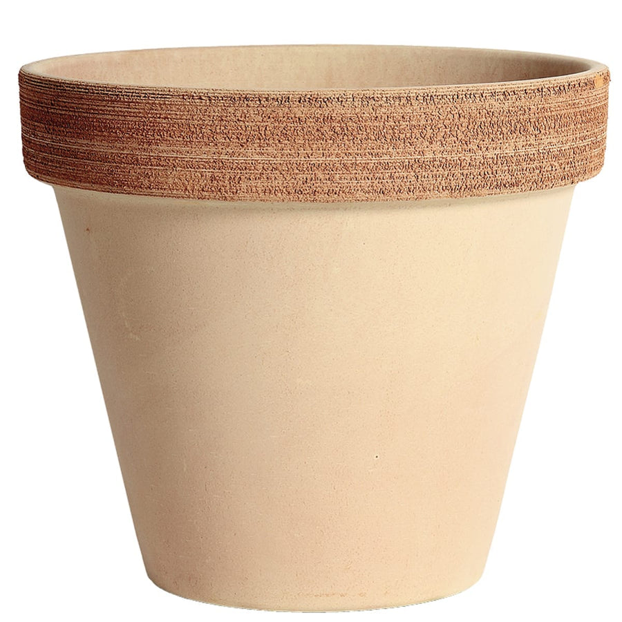 Bricocenter SCRATCHED HIGH TERRACOTTA VASE DIAMETER 23XH25.2 CM