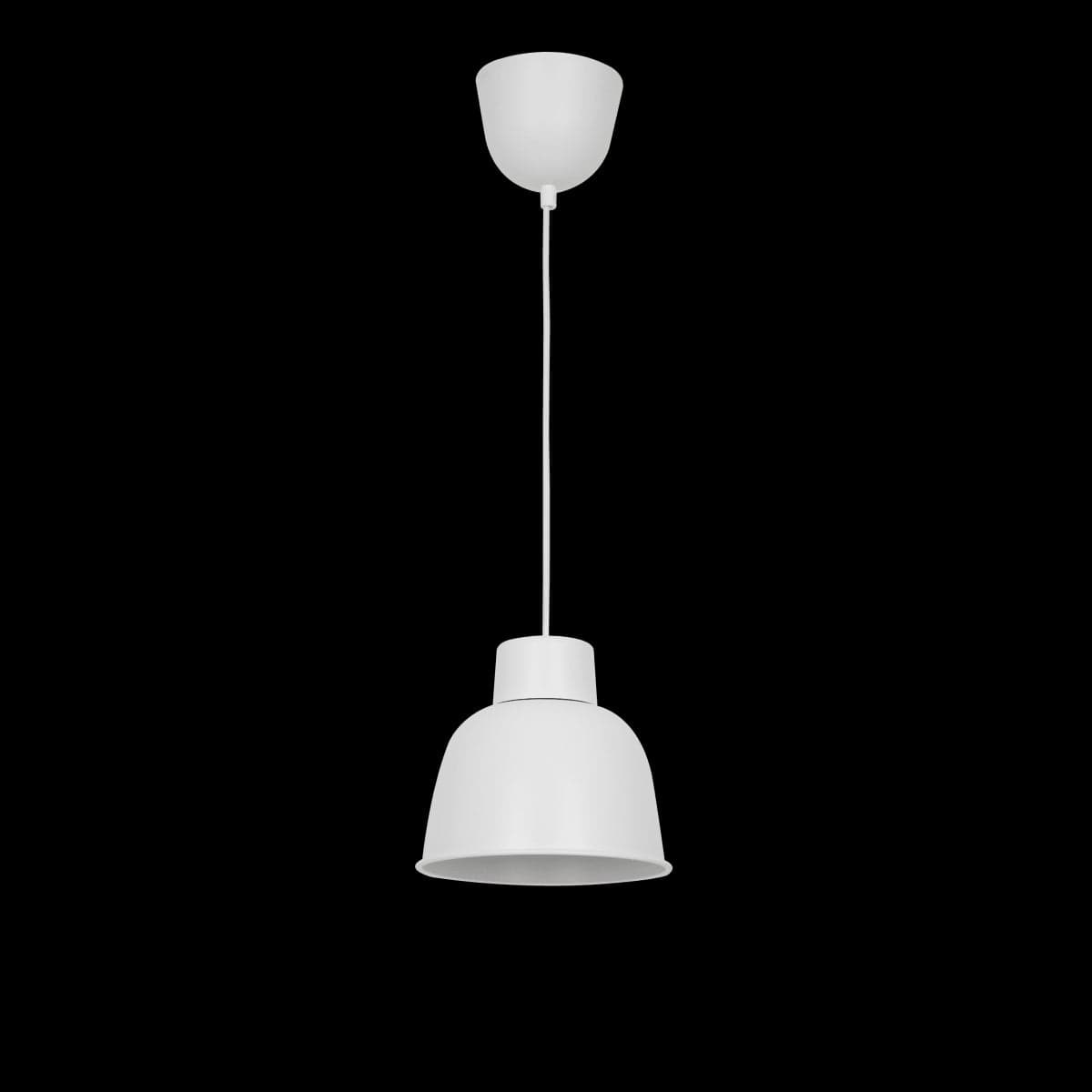 Bricocenter LAMPADARIO MELGA METALLO BIANCO D18.5 H12CM E27=46W