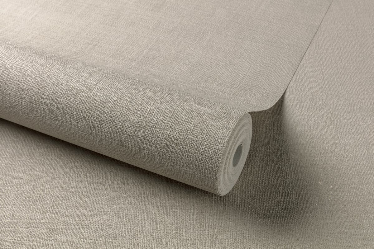 Bricocenter WALLPAPER FABRIC EFFECT BRILLIANT DOVE GREY 53CMX10.5M