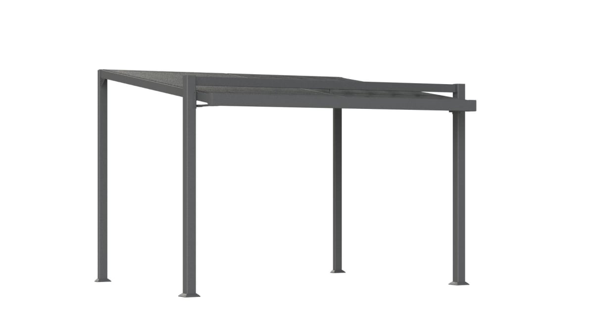 Bricocenter NATERIAL ODYSSEA PERGOLA 319X380 IN DARK GRAY ALUMINUM