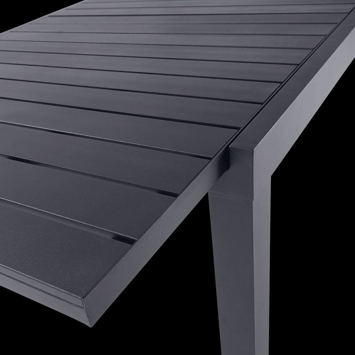 Bricocenter TAVOLO NATERIAL LYRA II UP AND DOWN ALLUMINIO 130/214.5X90 ANTRACITE