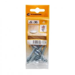 5 X 30 MM ROUND HEAD BOLT. ER NUT.