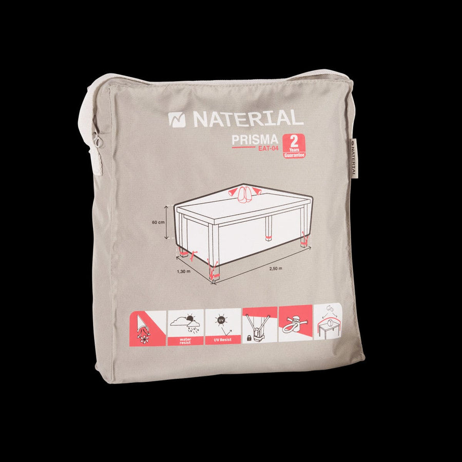 Bricocenter COVER FOR RECTANGULAR TABLE 250X130X60 LIGHT GREY