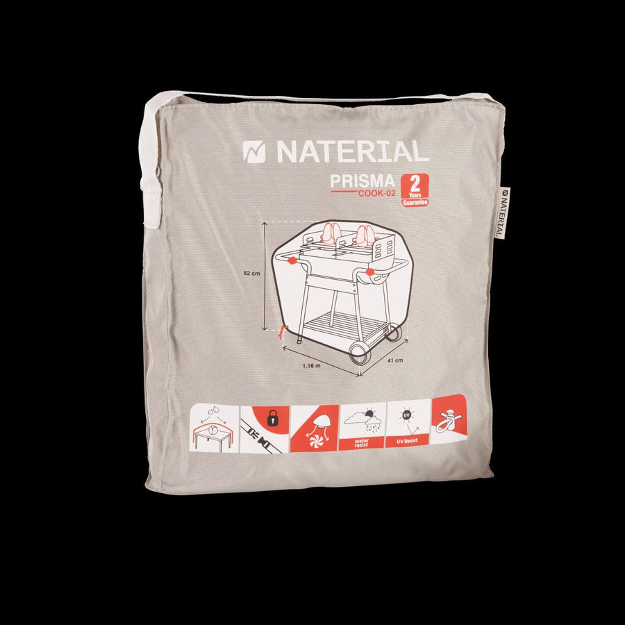 Bricocenter COPERTURA RETTANGOLARE  PER BBQ 116X41X82 GRIGIO CHIARO