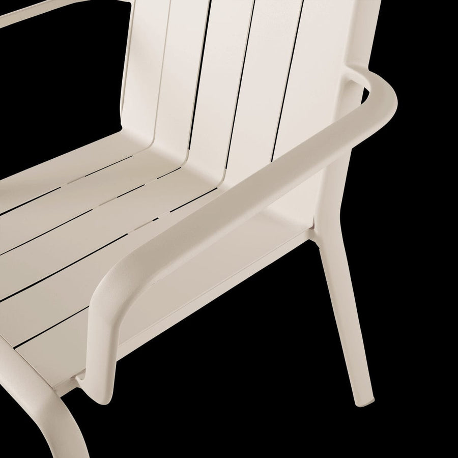 Bricocenter IDAHO NATERIAL BEIGE ALUMINIUM ARMCHAIR WITH ARMRESTS