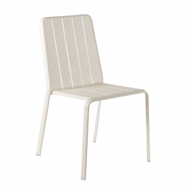 NATERIAL IDAHO FULL ALUMINIUM BEIGE DINING CHAIR