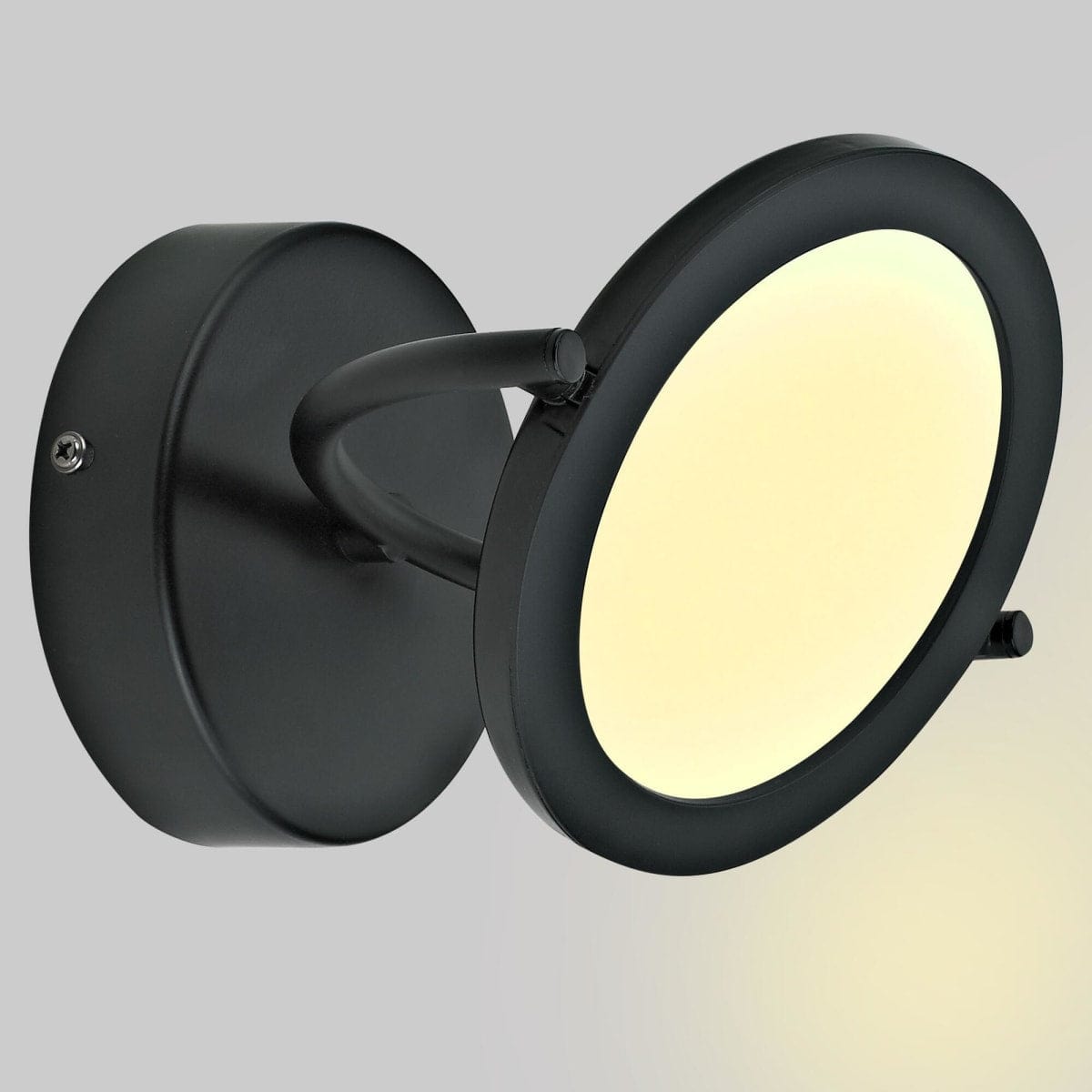 Bricocenter FARETTO DIUNA METALLO NERO 12X11X14CM LED 4.8W CCT DIMMERABILE