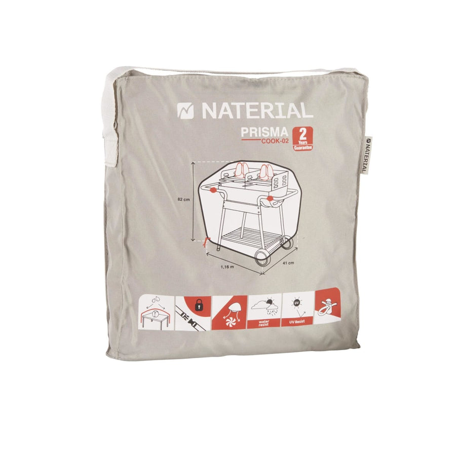 Bricocenter COPERTURA RETTANGOLARE  PER BBQ 116X41X82 GRIGIO CHIARO