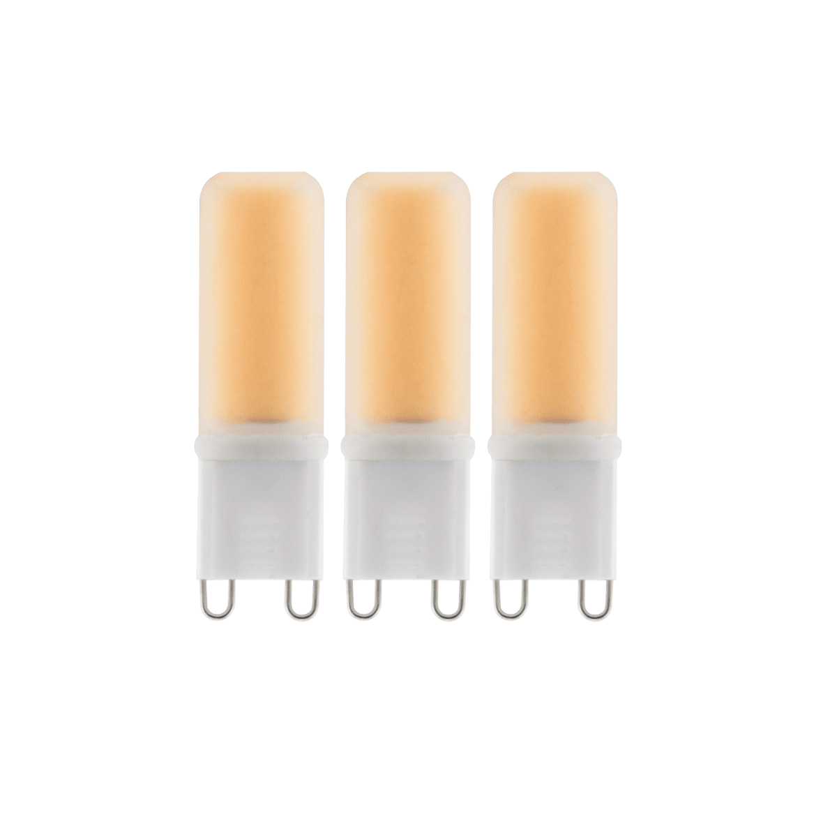 3 LED BULBS G9=25W WARM LIGHT
