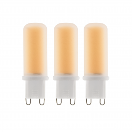 3 BULBS G9=40W WARM LIGHT
