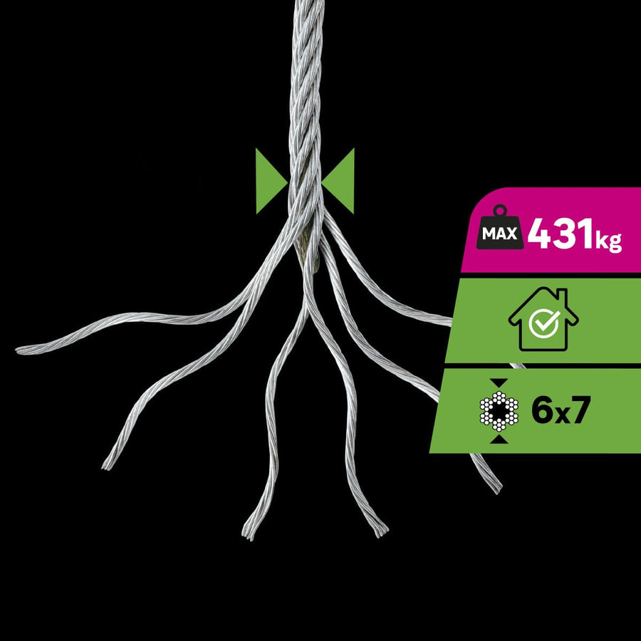 Bricocenter GALVANIZED STEEL CABLE D6MMX5M