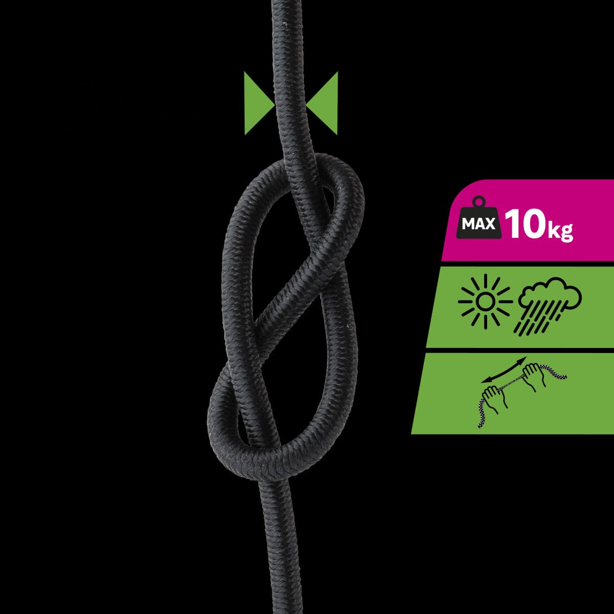 Bricocenter NERA ELASTIC ROPE D4MM 10M