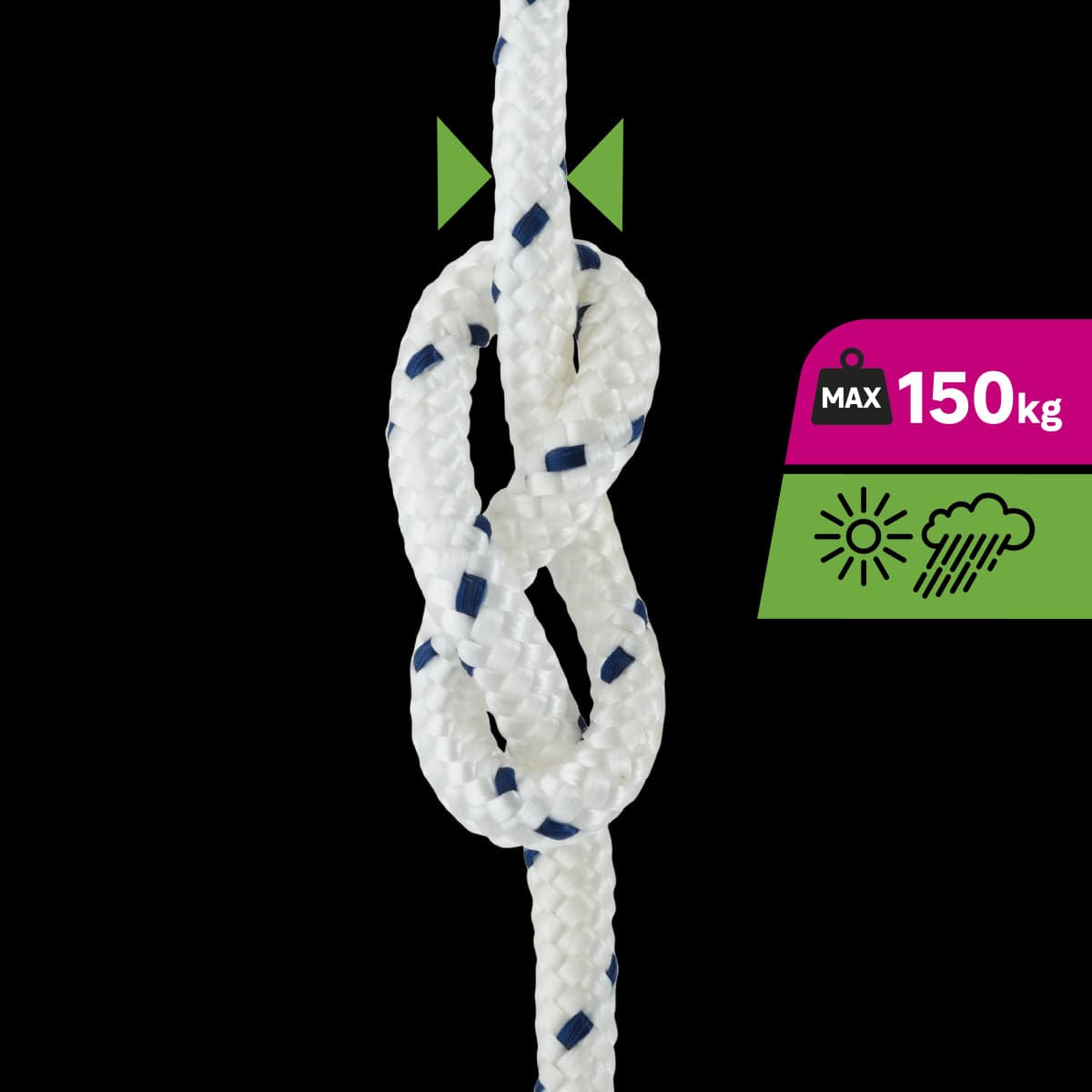 Bricocenter WHITE BRAIDED PP ROPE D8MM 15M