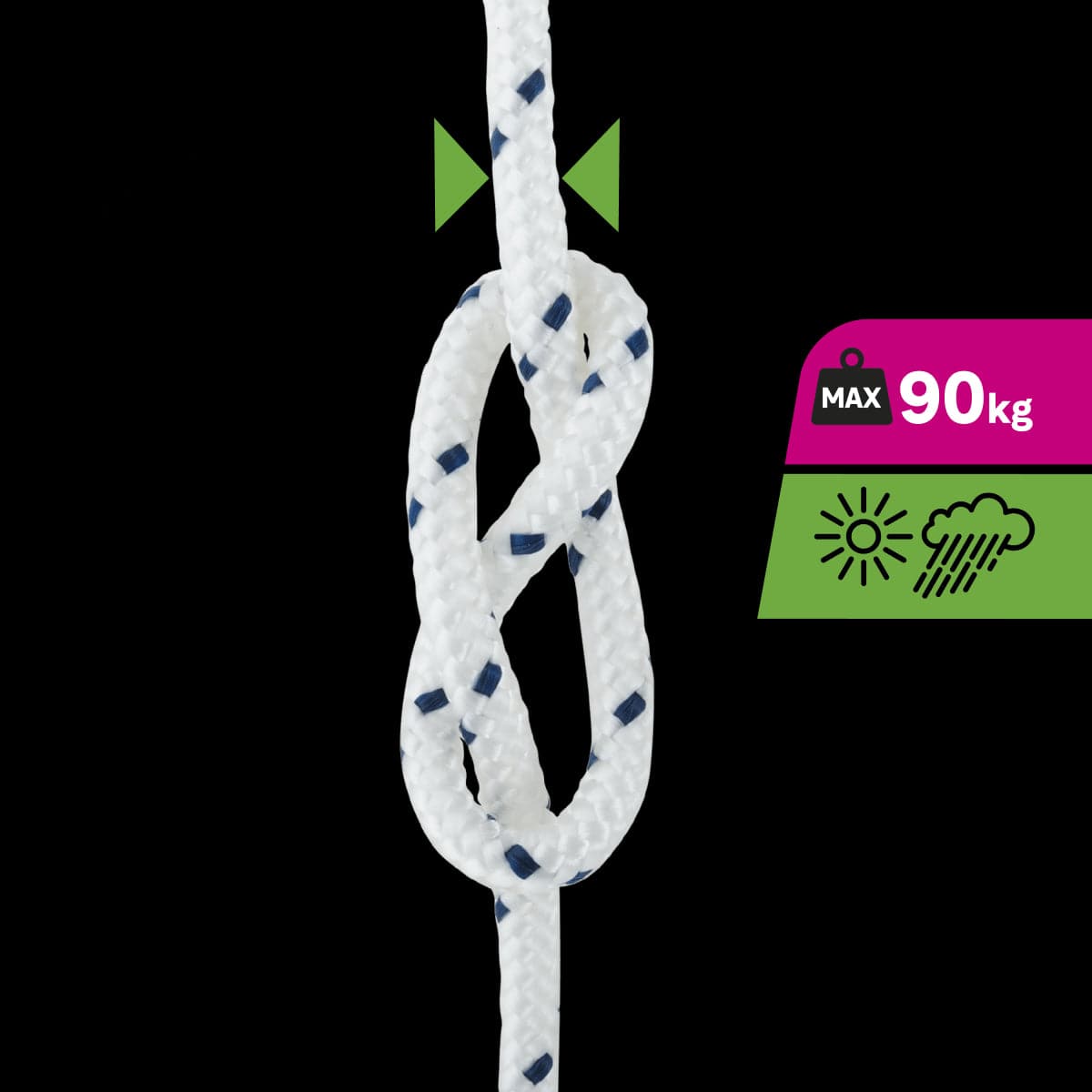 Bricocenter WHITE BRAIDED PP ROPE D6MM 15M