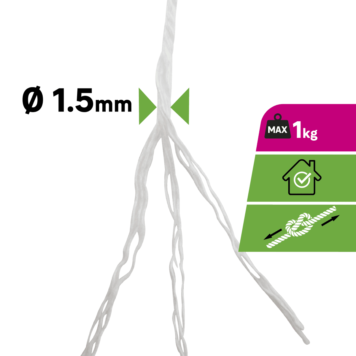 COTTON THREAD D1.5MM 60M