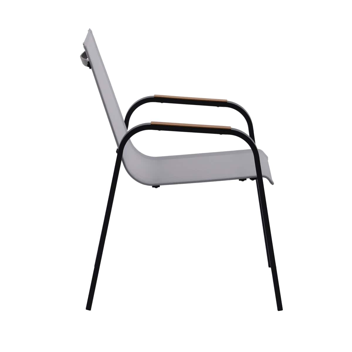 Bricocenter NATERIAL CALYPSO ALUMINIUM TEXTILENE GREY CHAIR