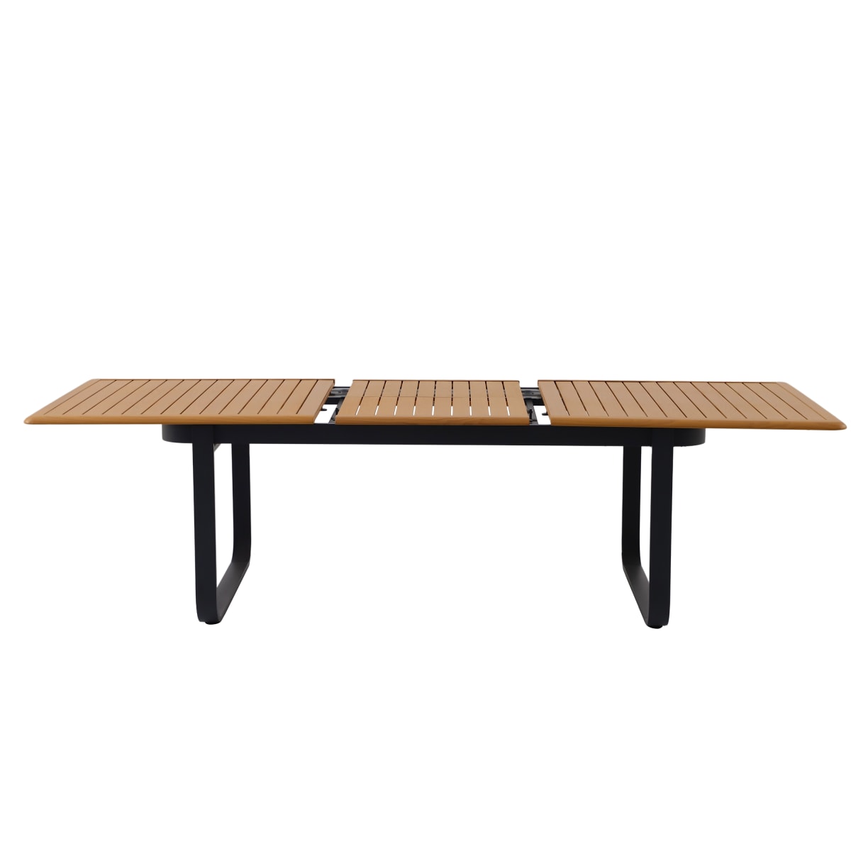 EXTENSION TABLE NATERIAL CALYPSO 192/257X100X74 ANTHRACITE ALUMINIUM