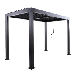 BIOCLIMATIC PERGOLA CLIMA NATERIAL FULL ALUMINUM 313X198 ANTHRACITE