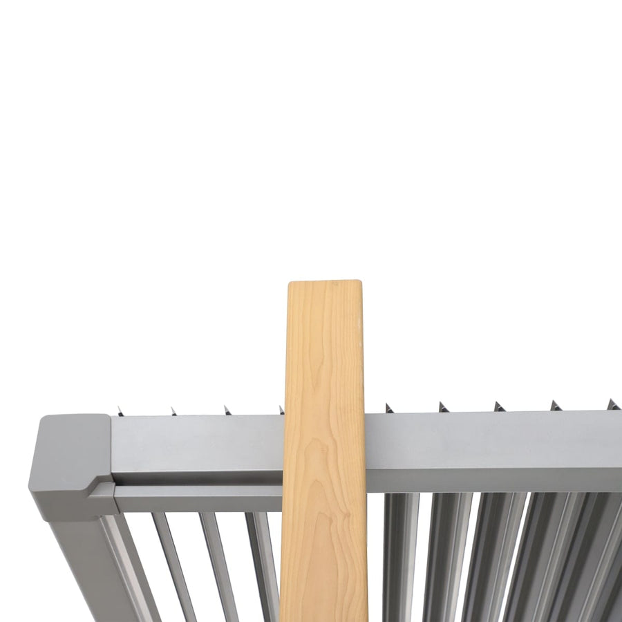Bricocenter PERGOLA NATERIAL ODYSSEA 360X320 WOOD-EFFECT ALUMINIUM
