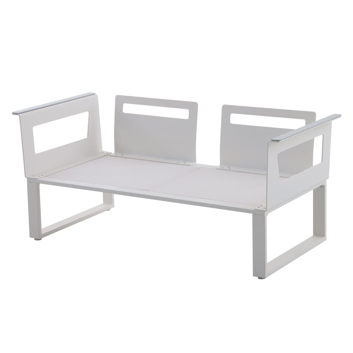 Bricocenter COFFEE SET NATERIAL ODYSSEA SOFA 2 ARMCHAIRS AND ALUMINIUM TABLE WHITE