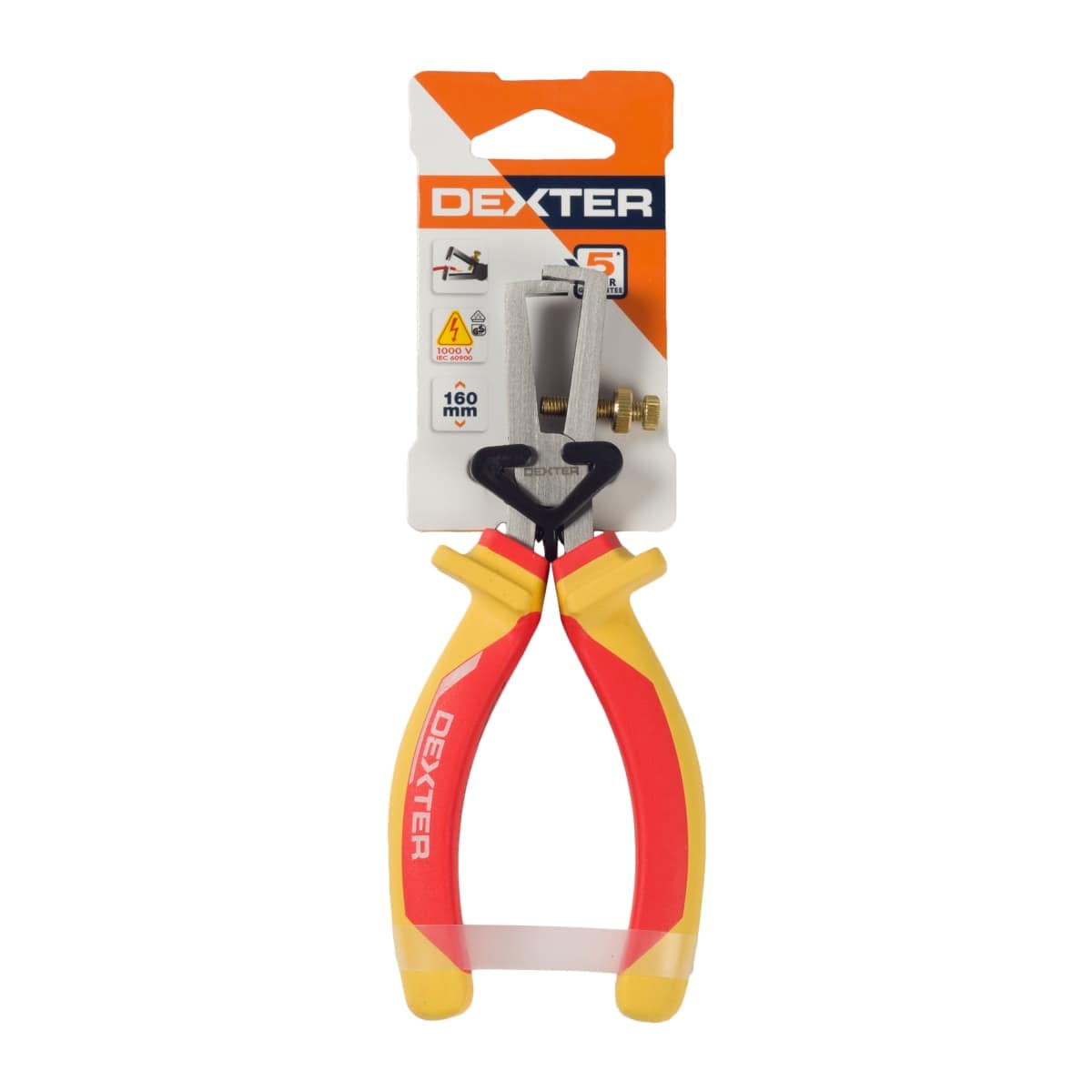 Bricocenter DEXTER WIRE STRIPPING PLIERS 160 MM CHROME VANADIUM INSULATED