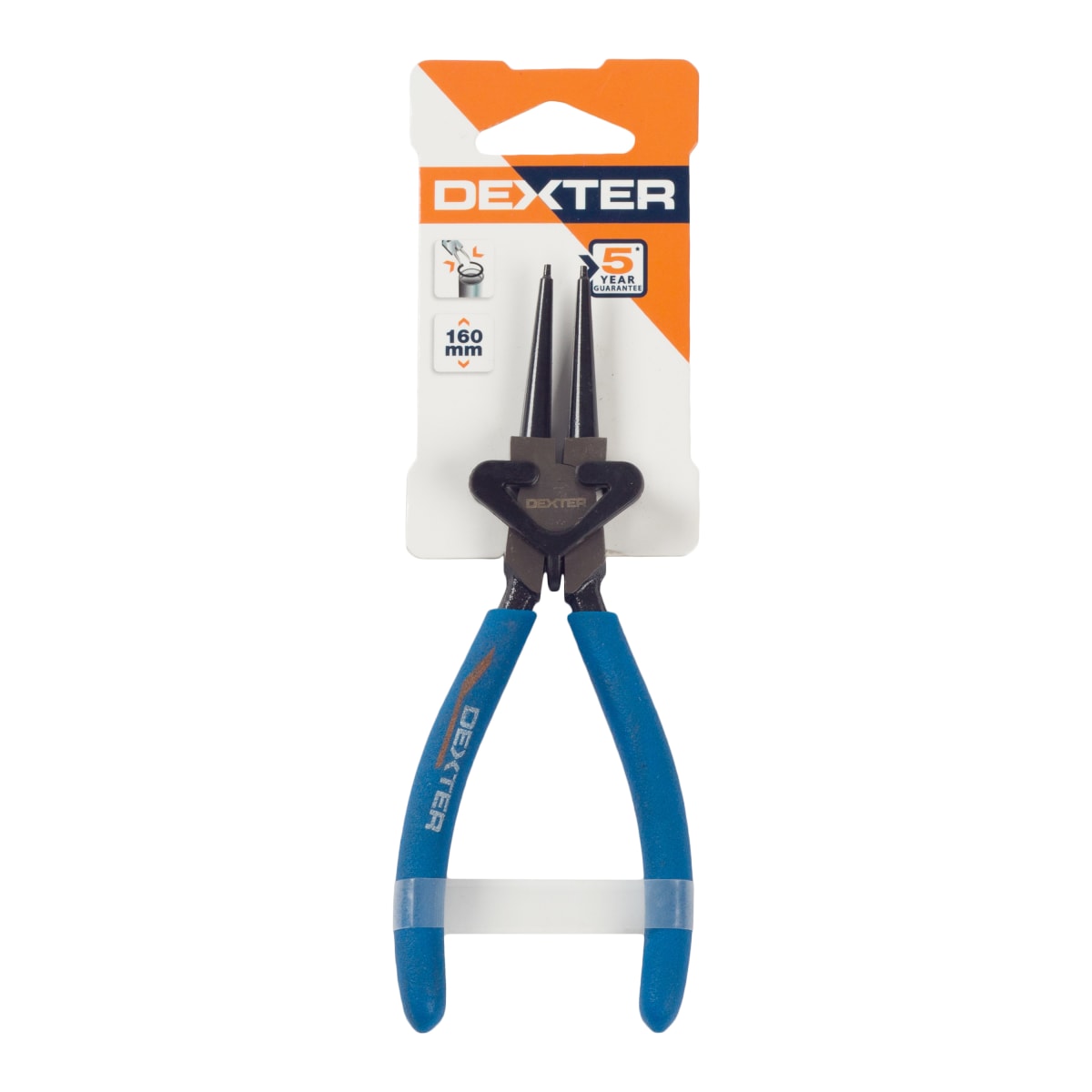 DEXTER STRAIGHT BEAK PLIERS FOR OUTER RINGS 160 MM CHROME VANADIUM