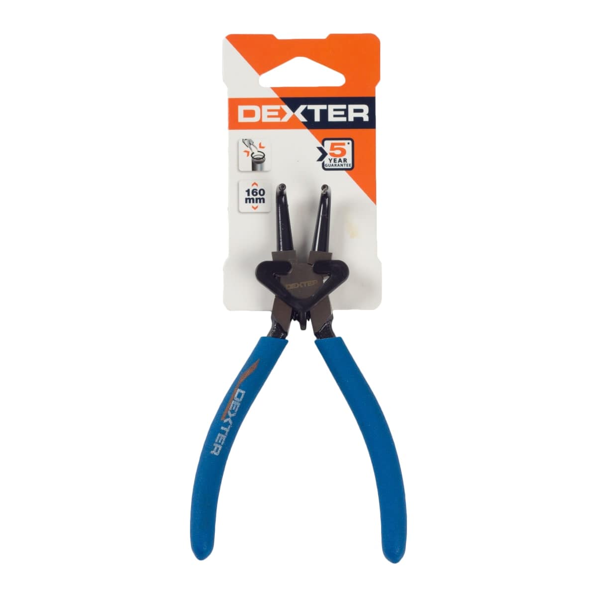 Bricocenter PLIERS FOR DEXTER CURVED INNER RINGS 160 MM CHROME VANADIUM CHROME