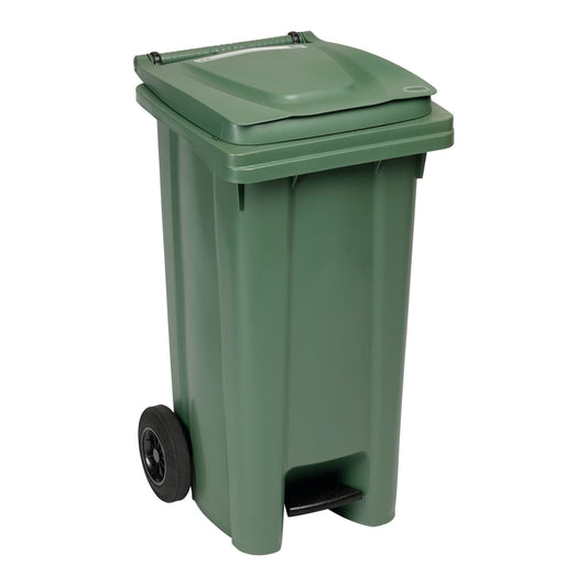 Bricocenter BIDONE CARRELLATO 120LT CON PEDALE VERDE FELCE