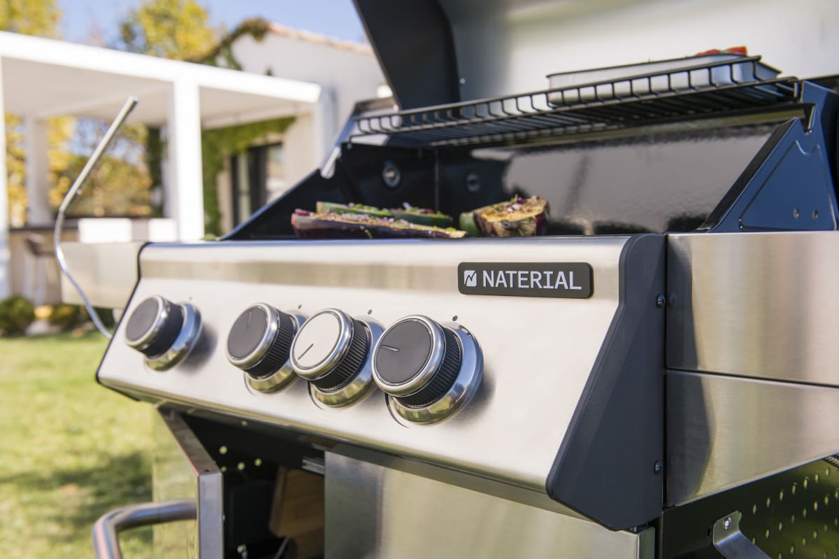 HUDSON NATERIAL - Gas barbecue - 3 burners