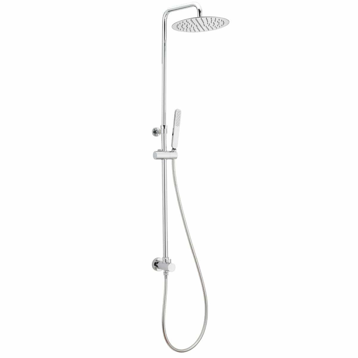 Bricocenter PLANO SHOWER KIT CHROME SHOWER HEAD DIAM. 25 CM W/DRAIN