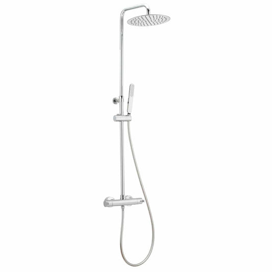 Bricocenter KIT DOCCIA PLANO C/TERMOSTATICO CROMO SOFFIONE DIAM 25 CM