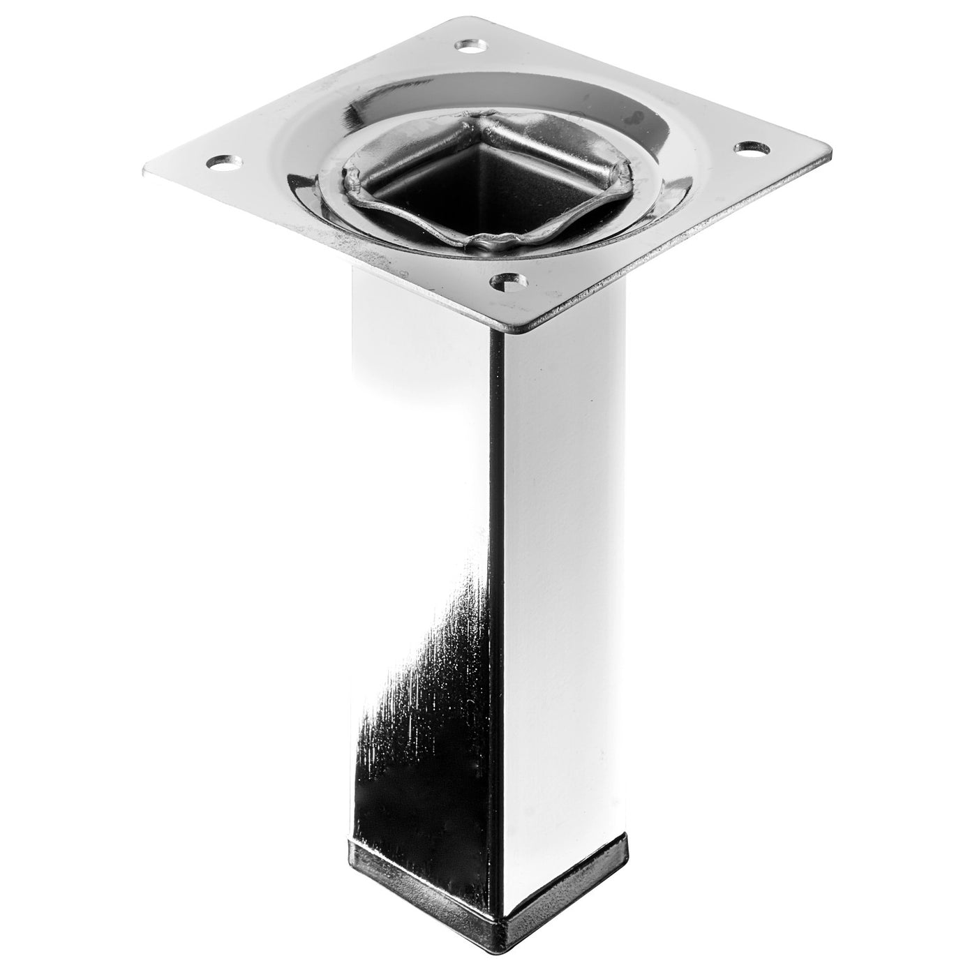 TABLE FOOT ACC. CHROME 25X25 H.100