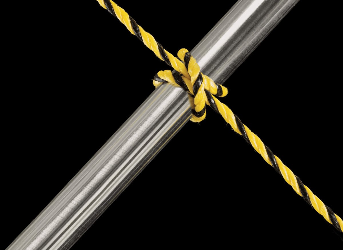 Bricocenter PP ROPE YELLOW/BLACK BRAID D6MM 25M