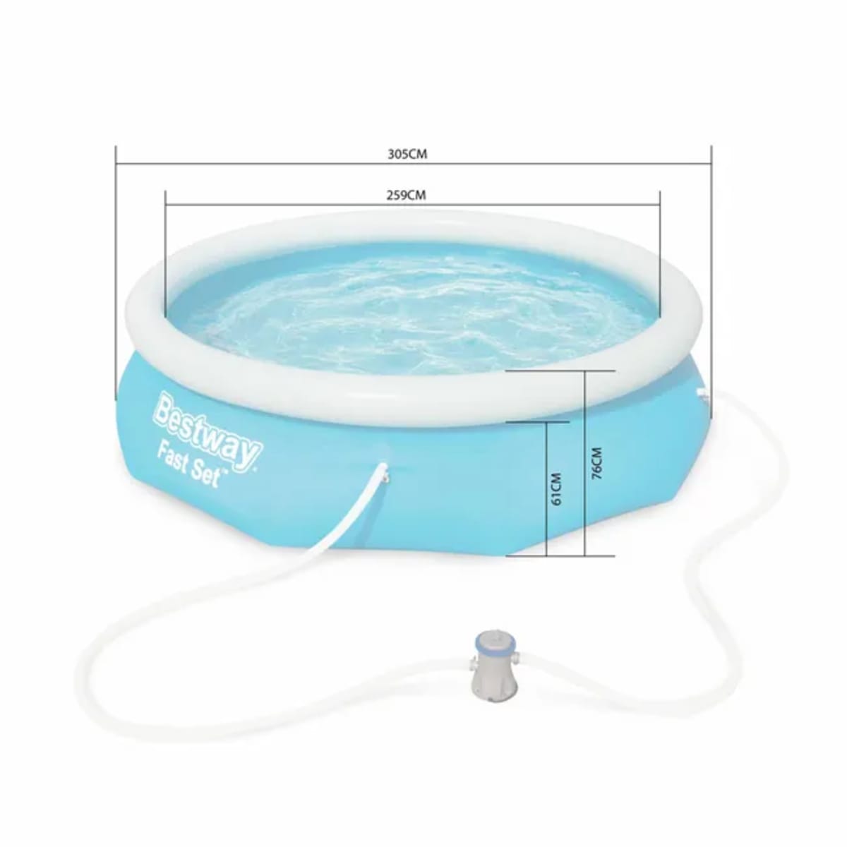 Bricocenter BESTWAY - easy pool set d.305 h.76cm