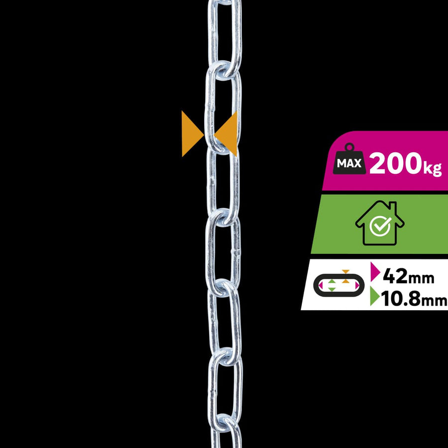 Bricocenter LONG LINK CHAIN ACC ZINC D6MM 2.5M