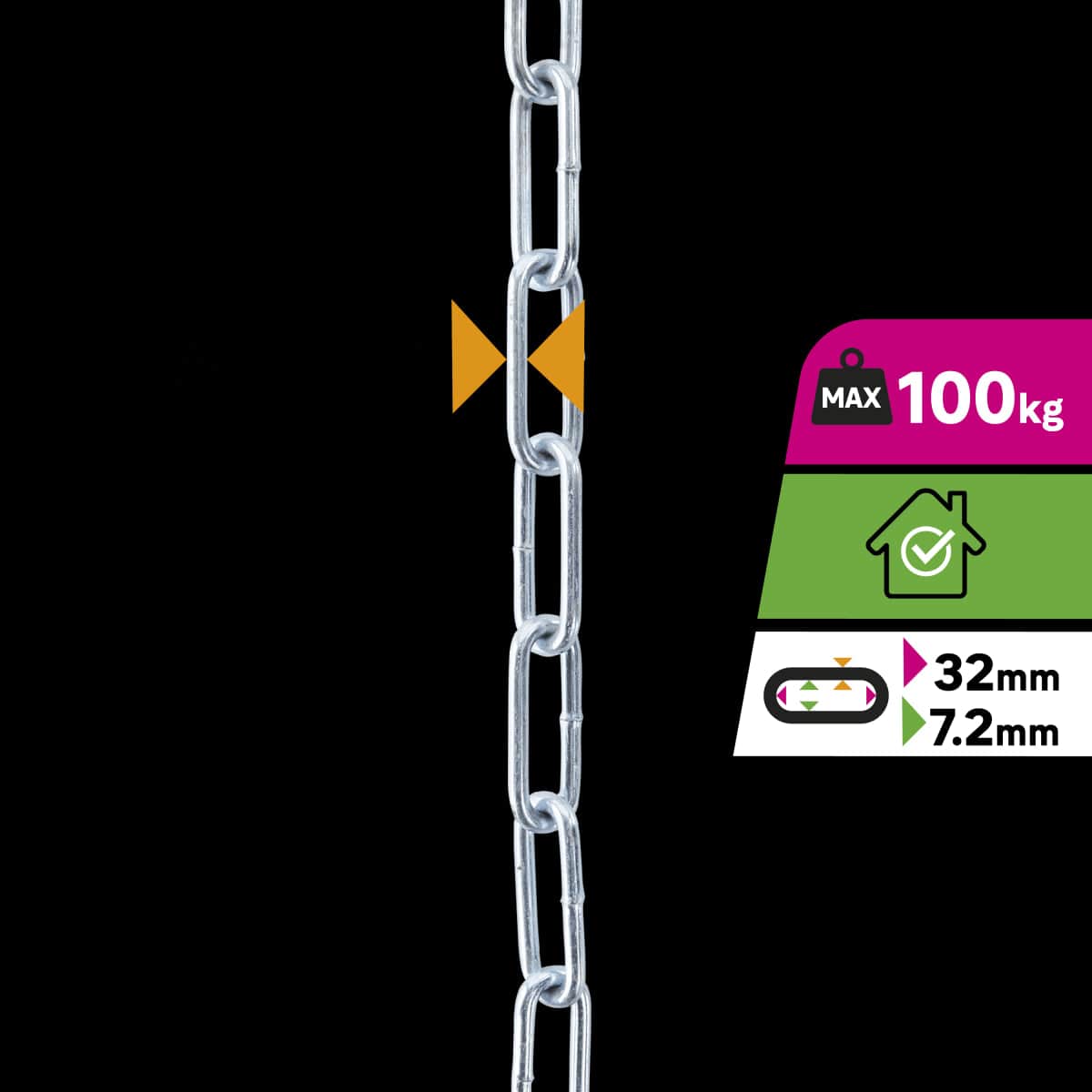 Bricocenter LONG GALVANISED STEEL CHAIN D4MM 5M
