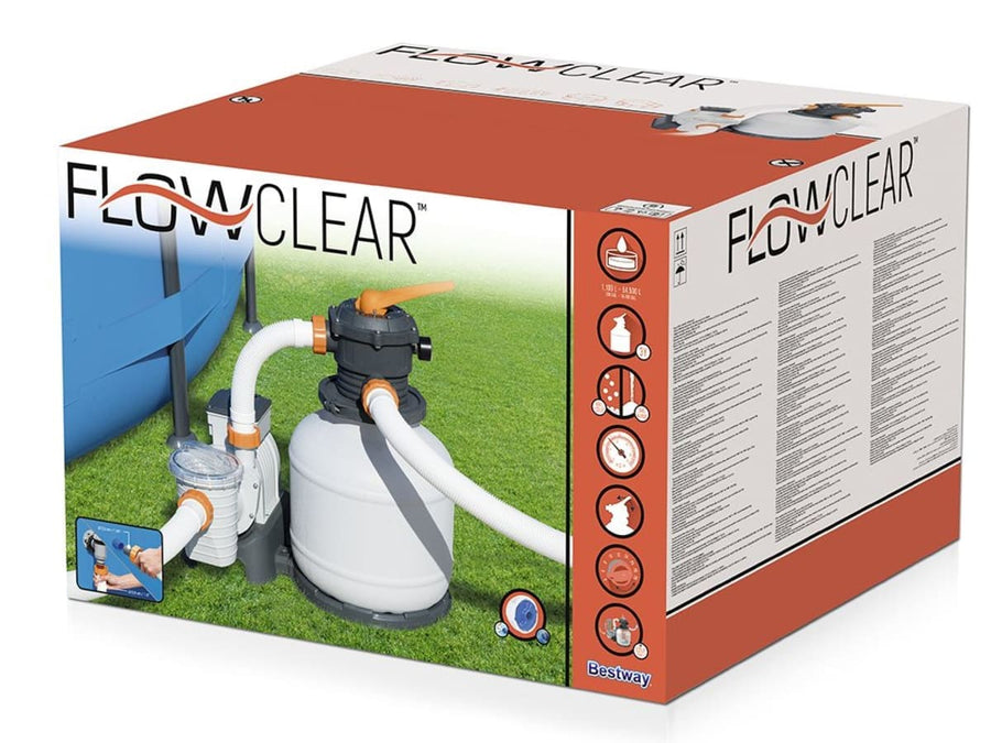 Bricocenter BESTWAY - Swimming pool Sand filter - 7571 lt/h - 280W - for pools that contain 40 to 54 cubic meters of water