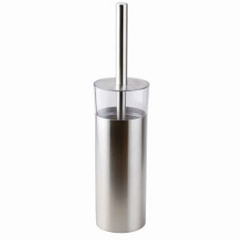 LOFT/MIA STAINLESS STEEL AND ACRYLIC TOILET BRUSH HOLDER