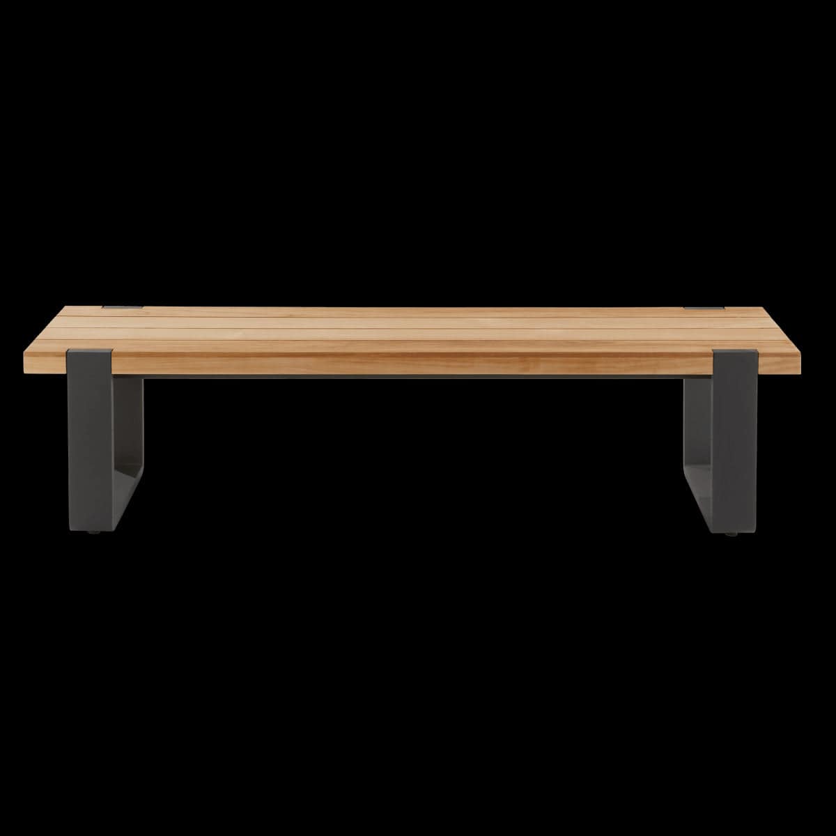 Bricocenter BERMEO NATERIAL BENCH 180X40X45 ALUMINUM TEAK