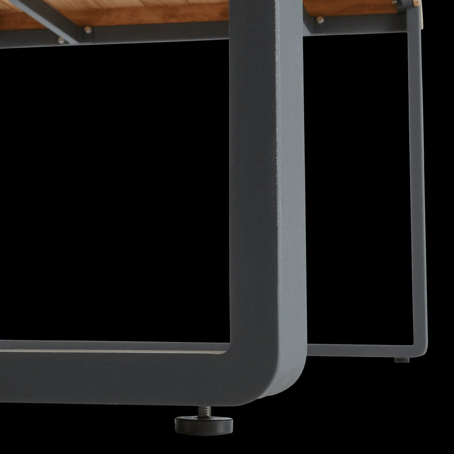 Bricocenter BERMEO NATERIAL BERMEO FIXED TABLE 210X100X78 ALUMINUM TEAK