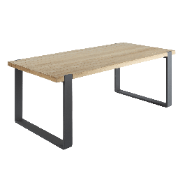 BERMEO NATERIAL BERMEO FIXED TABLE 210X100X78 ALUMINUM TEAK