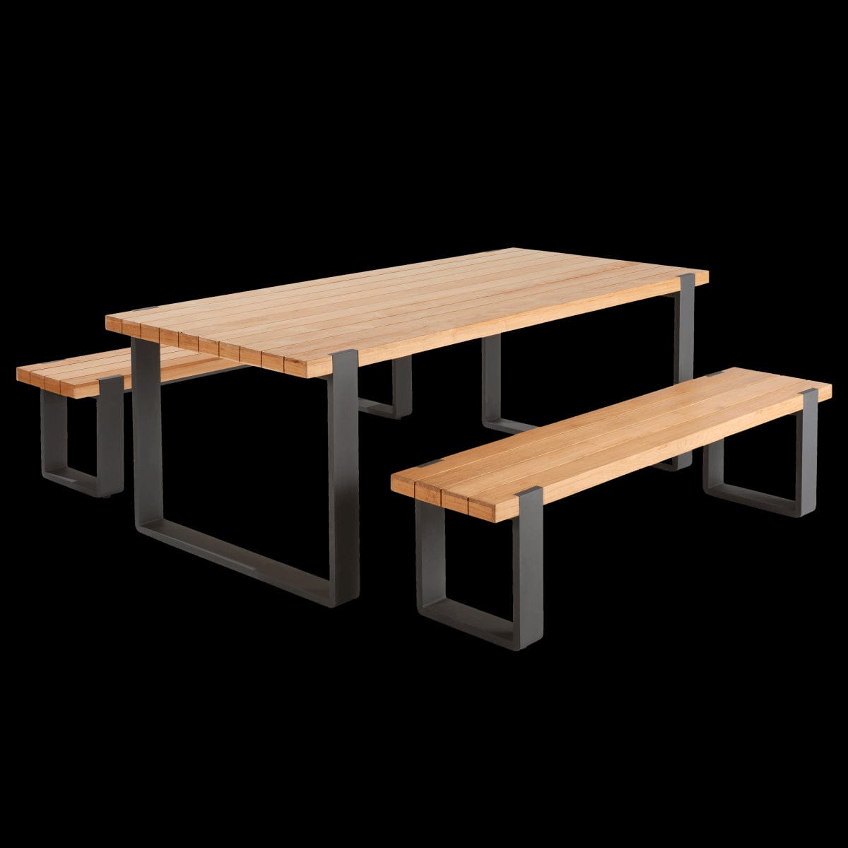 Bricocenter BERMEO NATERIAL BENCH 180X40X45 ALUMINUM TEAK