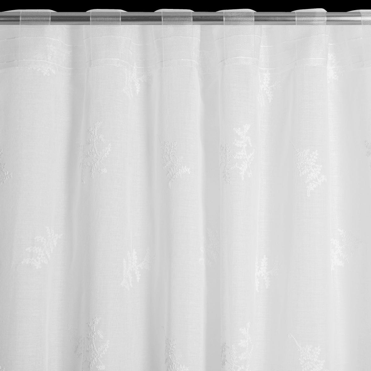 Bricocenter OPHELIE CURTAIN WHITE 140X280CM WEBBING AND CONCEALED LOOP