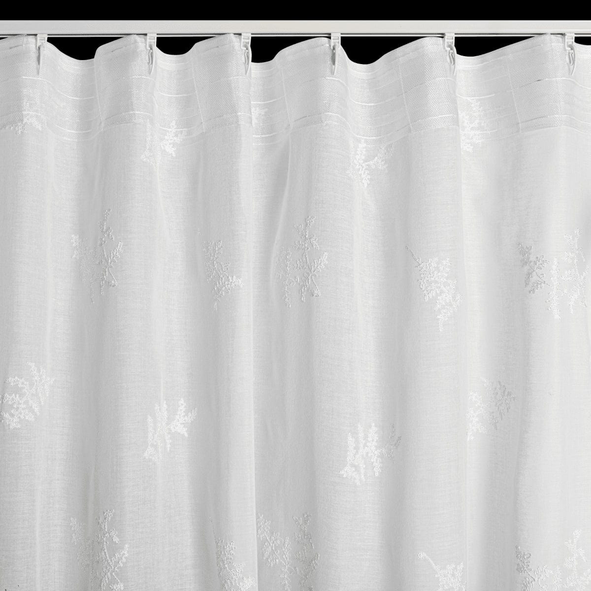 Bricocenter OPHELIE CURTAIN WHITE 140X280CM WEBBING AND CONCEALED LOOP