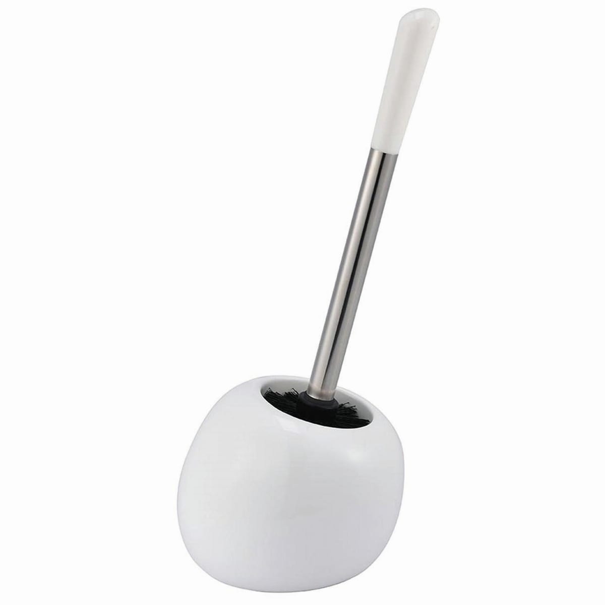 Bricocenter TOILET BRUSH HOLDER ESSENTIAL CERAMIC WHITE TOP 1000 SENSEA