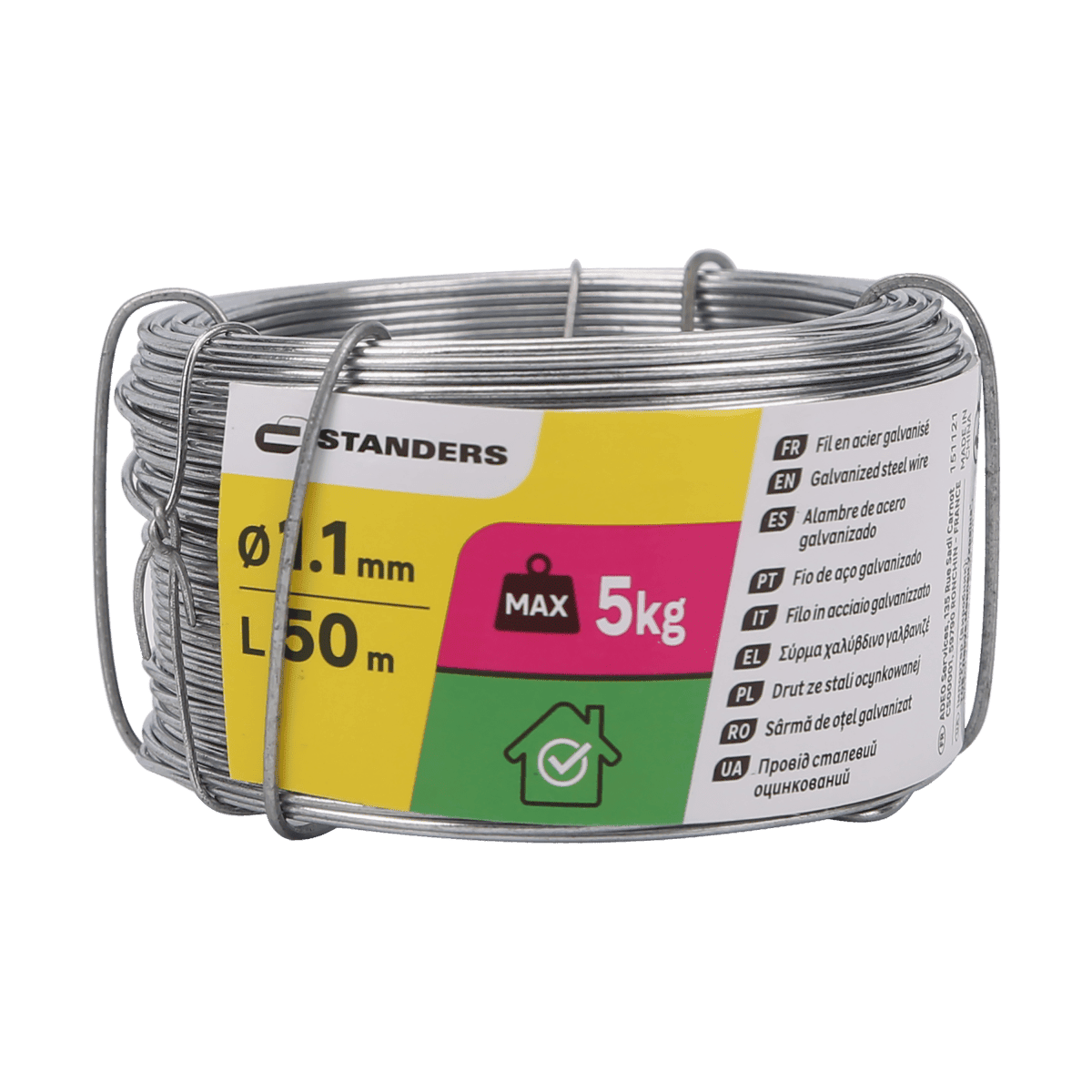 GALVANISED STEEL WIRE D1.1MM 50M